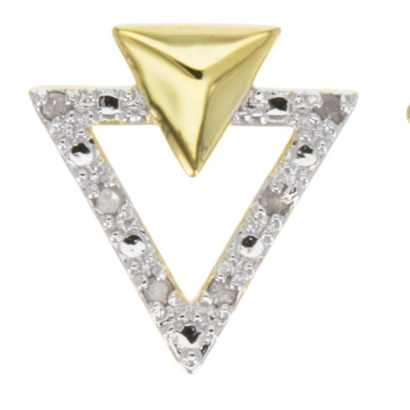 💎 GENUINE DIAMONDS with 18K GOLD/SILVER EARRINGS - Picture 8 of 8